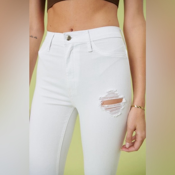 High Rise Distressed Ultra Flare Bell Bottom Jeans - Vibrant M.i.U - Picture 5 of 8